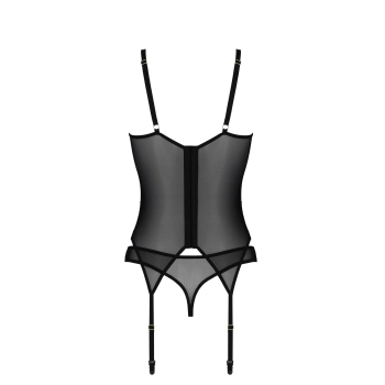 Bielizna-DENERYS CORSET black S/M