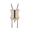 Bielizna-DAISY CORSET beige L/XL