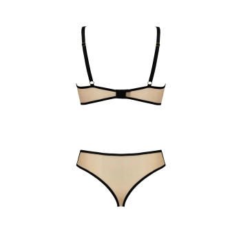 Bielizna-DAISY SET beige L/XL