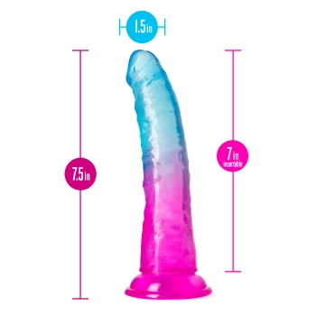 B YOURS BEAUTIFUL SKY 7 INCH DILDO SUNSET