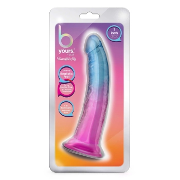 B YOURS BEAUTIFUL SKY 7 INCH DILDO SUNSET