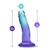 B YOURS MORNING DEW 5 INCH DILDO SAPPHIRE