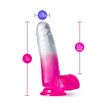 Fikuśne grube sex dildo z przyssawka i jądrami