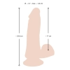 Realistyczne miękkie dildo z przyssawką 20,8 cm