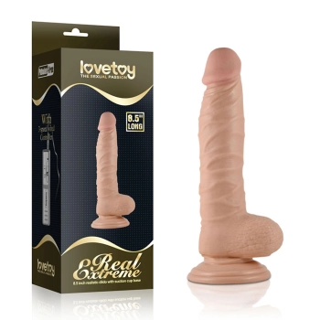 Dildo z przyssawką penis realistyczny żylasty