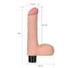 Realistyczny wibrator penis z jadrami 17 cm