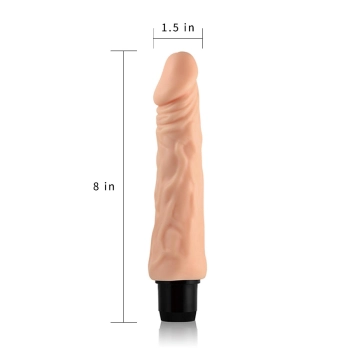 Wibrator naturalny miękki realistyczny penis 20 cm