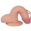 Grube żylaste dildo z przyssawką i jadrami 18 cm