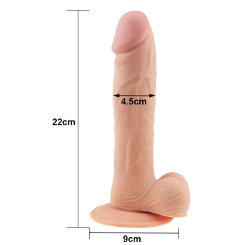 Potężny penis dildo realistyczny przyssawka 22 cm