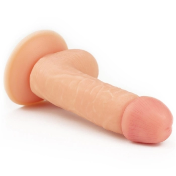 Wyżyłowany penis gruby z przyssawką dildo 18 cm