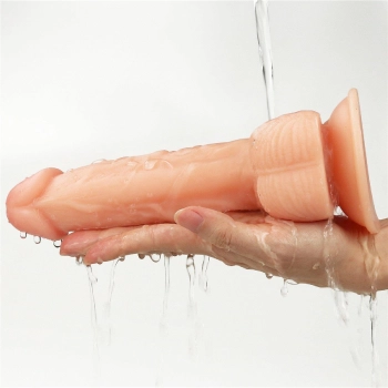 Wyżyłowany penis gruby z przyssawką dildo 20 cm