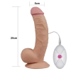 Realistyczne dildo z jądrami i wibracjami 21,5 cm