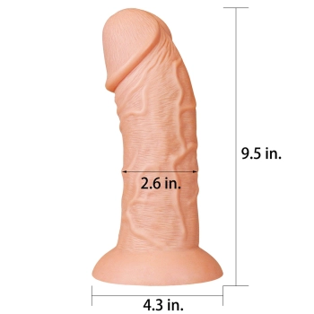 Ogromne dildo realistyczny wygląd przyssawka 24 cm