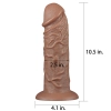 Gigantyczne dildo z przyssawką wyżyłowane 26,5 cm