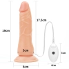 Majtki strap-on w zestawie z wibrującym dildo 19cm