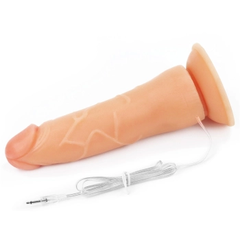 Majtki strap-on w zestawie z wibrującym dildo 19cm