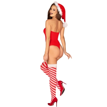 Bielizna-Kissmas body czerwone  M/L