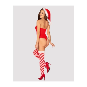 Bielizna-Kissmas body czerwone  M/L