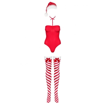 Bielizna-Kissmas body czerwone  M/L