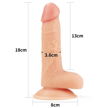 Strap-on z dildo realistyczny wygląd żylasty