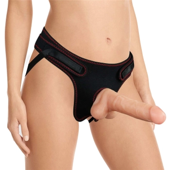 Strap-on z elastycznym penisem realistyczny 19 cm