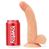 Strap-on elastyczne dildo realistyczny penis 21 cm