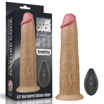 Żylaste dildo penis realistyczny przyssawka 20,5cm