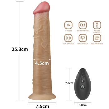 Realistyczne silikonowe żylaste sex dildo 26 cm