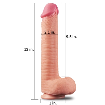 Ogromne dildo realistyczny wygląd przyssawka 30 cm