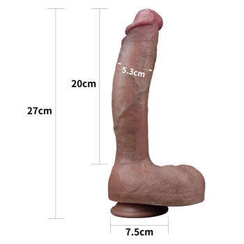 Długi sexowny penis realistycznie wykończony 27 cm