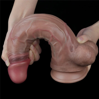 Gruby realistyczny penis z żyłami przyssawka 29cm