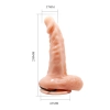 Realistyczne dildo z wibratorem i przyssawką 25 cm