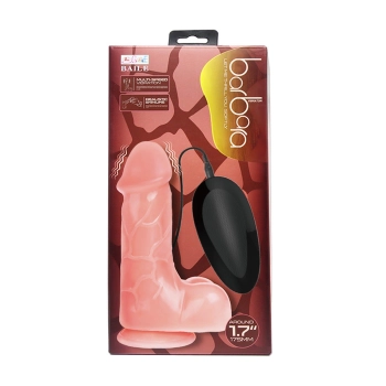 Żylaste dildo do penetracji z wibracjami 17 cm