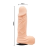 Czarna uprząż strap-on realistyczne dildo 15 cm