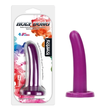 Dildo do strap-ona zabawy silikonowy fiolet 11 cm