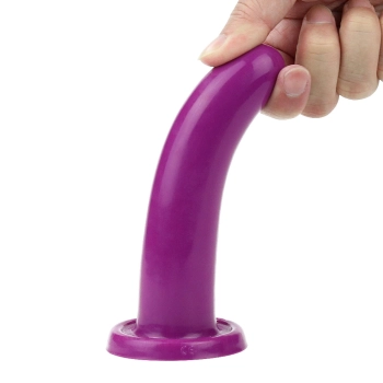 Silikonowe dildo do strap-ona sex analny fioletowe