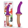 Podwójne dildo dwa kolory silikonowe 31,5 cm