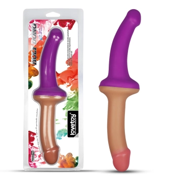 Podwójne dildo dwa kolory silikonowe 31,5 cm