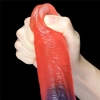 Dwa kolory dildo mocna przyssawka orgazm penis