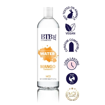 BTB WATER BASED FLAVORED MANGO LUBRICANT 250ML