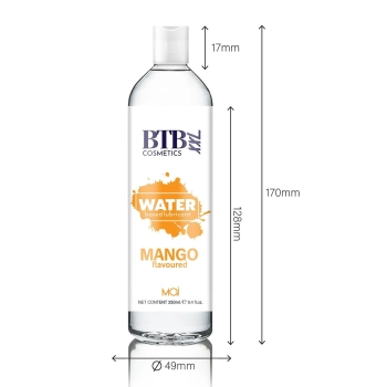 BTB WATER BASED FLAVORED MANGO LUBRICANT 250ML