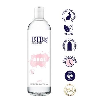 BTB ANAL WATER BASED LUBRICANT XL 250ML