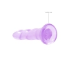 Dildo fioletowe spiralne z mocną przyssawką 18 cm