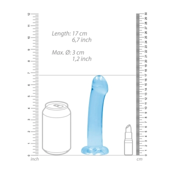 Dildo z mocna przyssawka penetracja pochwy 17 cm