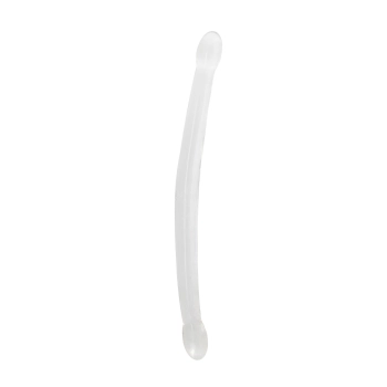 Podwójne dildo przezroczyste RealRock 42 cm