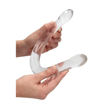 Podwójne dildo przezroczyste RealRock 42 cm