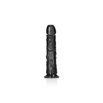 Czarne realistyczne żylaste dildo przyssawka 25 cm