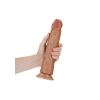 Silikonowe żylaste dildo z przyssawką 28 cm