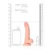 Realistyczne żylaste dildo z przyssawką 17 cm