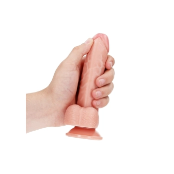 Realistyczne żylaste dildo z przyssawką 17 cm